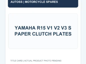 YAMAHA R15 V1 V2 V3 S PAPER CLUTCH PLATES title card; actual product photograph pending
