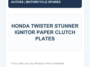 HONDA TWISTER STUNNER IGNITOR PAPER CLUTCH PLATES title card; actual product photograph pending