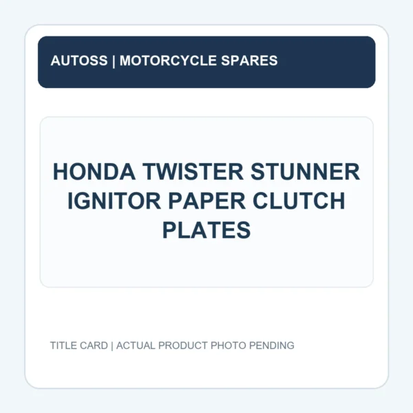 HONDA TWISTER STUNNER IGNITOR PAPER CLUTCH PLATES title card; actual product photograph pending
