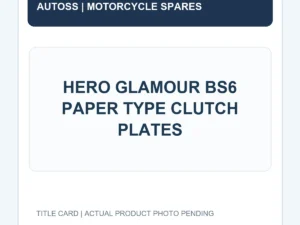 HERO GLAMOUR BS6 PAPER TYPE CLUTCH PLATES title card; actual product photograph pending