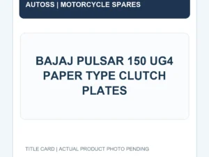 BAJAJ PULSAR 150 UG4 PAPER TYPE CLUTCH PLATES title card; actual product photograph pending