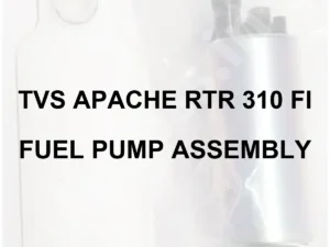 TVS APACHE RTR 310 FI FUEL PUMP ASSEMBLY - FUEL PUMP ASSEMBLY - 70 percent white faded owner-supplied generic fuel pump photo, bold black model identification - illustrative only