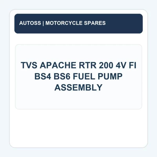 AUTOSS-FPM-009 identification title card; actual product photo pending