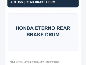 HONDA ETERNO REAR BRAKE DRUM title card; actual product photograph pending