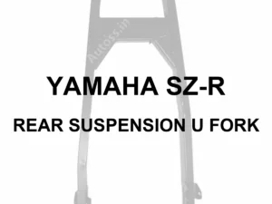 YAMAHA SZ-R REAR SUSPENSION U FORK JHULA - 70 percent faded generic Bike Jhula Rear U fork photo; owner-approved centered bold black Arial model labeling; illustrative image not verified exact part