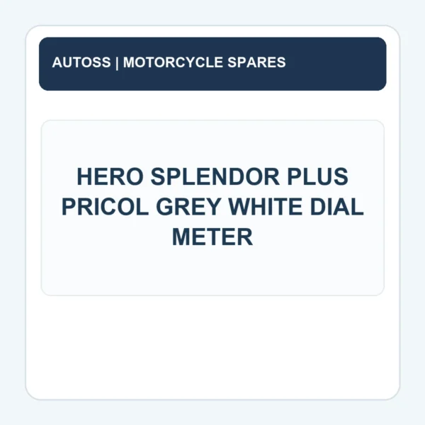 AUTOSS-MET-001 identification title card; actual product photo pending