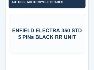 ENFIELD ELECTRA 350 STD 5 PINs BLACK RR UNIT title card; actual product photograph pending