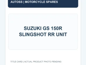 SUZUKI GS 150R SLINGSHOT RR UNIT title card; actual part photograph pending