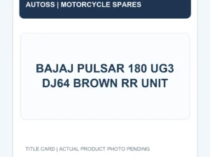 BAJAJ PULSAR 180 UG3 DJ64 BROWN RR UNIT title card; actual product photograph pending