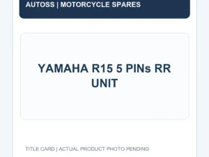 YAMAHA R15 5 PINs RR UNIT title card; actual product photograph pending