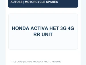 HONDA ACTIVA HET 3G 4G RR UNIT title card; actual product photograph pending