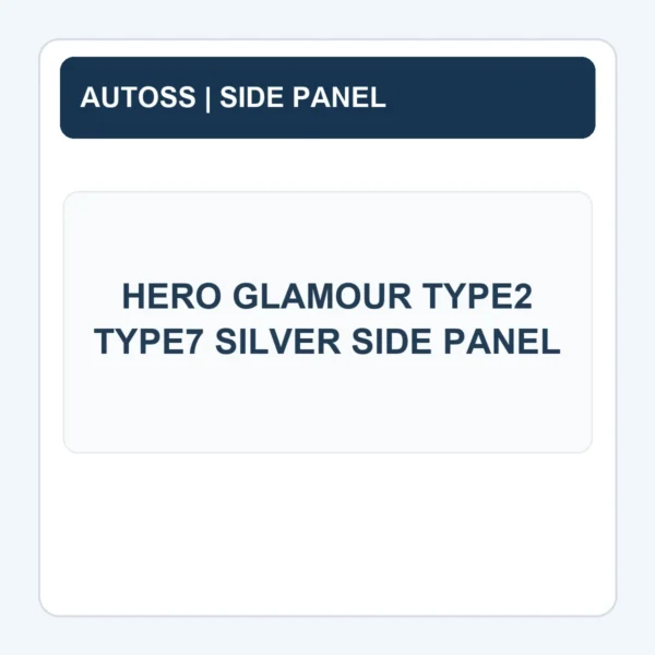 HERO GLAMOUR TYPE2 TYPE7 SILVER SIDE PANEL title card; actual side panel photograph pending