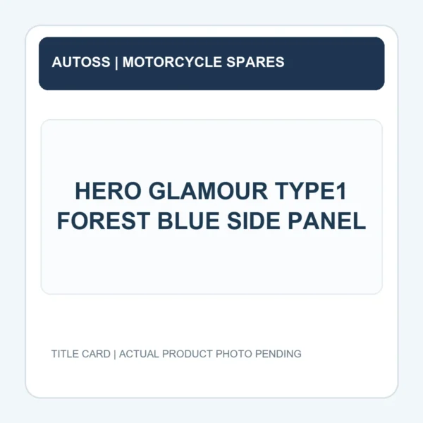 HERO GLAMOUR TYPE1 FOREST BLUE SIDE PANEL title card; actual product photograph pending