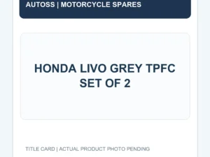 HONDA LIVO GREY TPFC SET OF 2 title card; actual product photograph pending