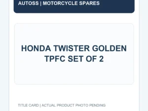 HONDA TWISTER GOLDEN TPFC SET OF 2 title card; actual product photograph pending