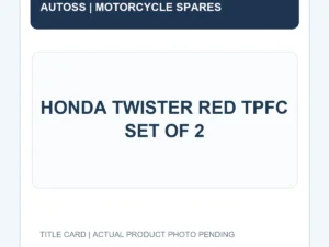 HONDA TWISTER RED TPFC SET OF 2 title card; actual product photograph pending