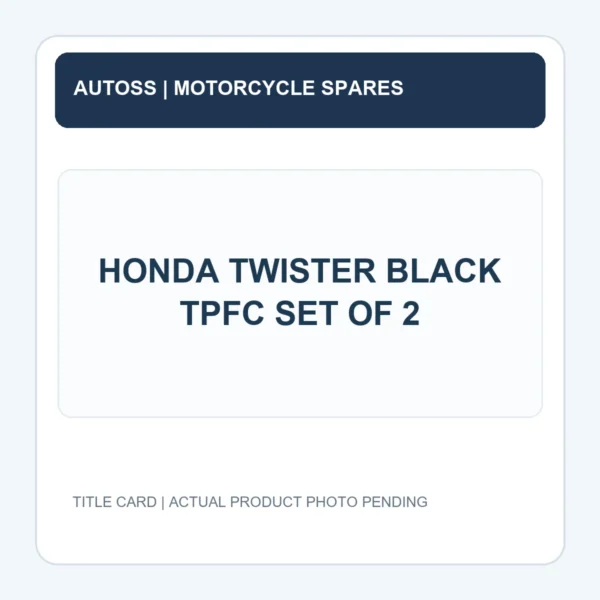 HONDA TWISTER BLACK TPFC SET OF 2 title card; actual product photograph pending