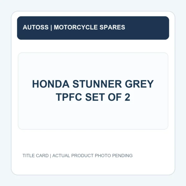 HONDA STUNNER GREY TPFC SET OF 2 title card; actual product photograph pending