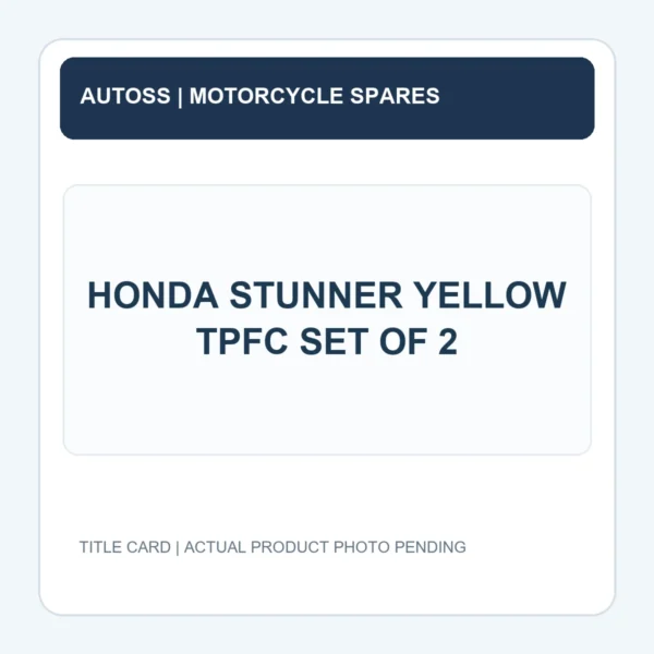 HONDA STUNNER YELLOW TPFC SET OF 2 title card; actual product photograph pending