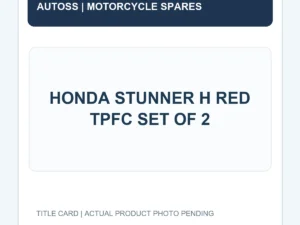HONDA STUNNER H RED TPFC SET OF 2 title card; actual product photograph pending