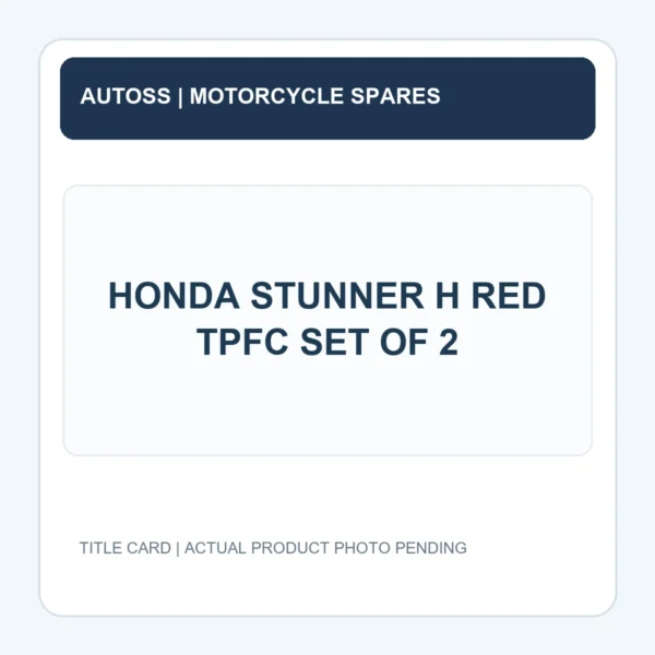 HONDA STUNNER H RED TPFC SET OF 2 title card; actual product photograph pending