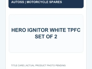 HERO IGNITOR WHITE TPFC SET OF 2 title card; actual product photograph pending
