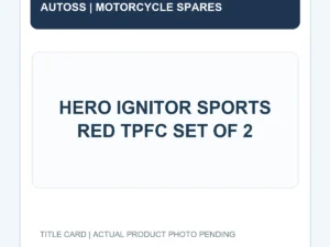 HERO IGNITOR SPORTS RED TPFC SET OF 2 title card; actual product photograph pending