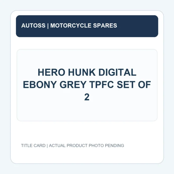 HERO HUNK DIGITAL EBONY GREY TPFC SET OF 2 title card; actual product photograph pending