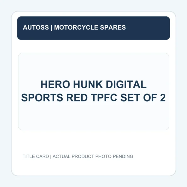 HERO HUNK DIGITAL SPORTS RED TPFC SET OF 2 title card; actual product photograph pending