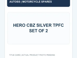 HERO CBZ SILVER TPFC SET OF 2 title card; actual product photograph pending