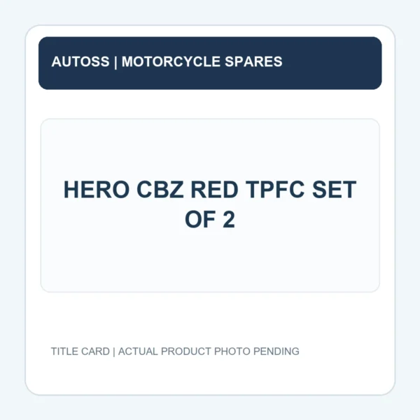 HERO CBZ RED TPFC SET OF 2 title card; actual product photograph pending