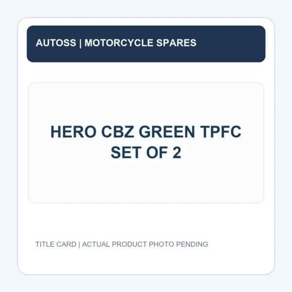 HERO CBZ GREEN TPFC SET OF 2 title card; actual product photograph pending