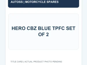 HERO CBZ BLUE TPFC SET OF 2 title card; actual product photograph pending