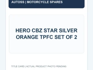 HERO CBZ STAR SILVER ORANGE TPFC SET OF 2 title card; actual product photograph pending