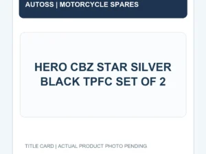 HERO CBZ STAR SILVER BLACK TPFC SET OF 2 title card; actual product photograph pending