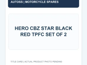 HERO CBZ STAR BLACK RED TPFC SET OF 2 title card; actual product photograph pending