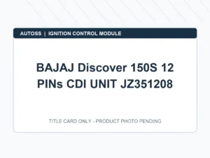 BAJAJ Discover 150S 12 PINs CDI UNIT JZ351208 title card; actual product photograph pending
