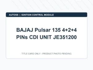 BAJAJ Pulsar 135 4+2+4 PINs CDI UNIT JE351200 title card; actual product photograph pending