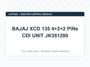 BAJAJ XCD 135 4+2+2 PINs CDI UNIT JK351200 title card; actual product photograph pending