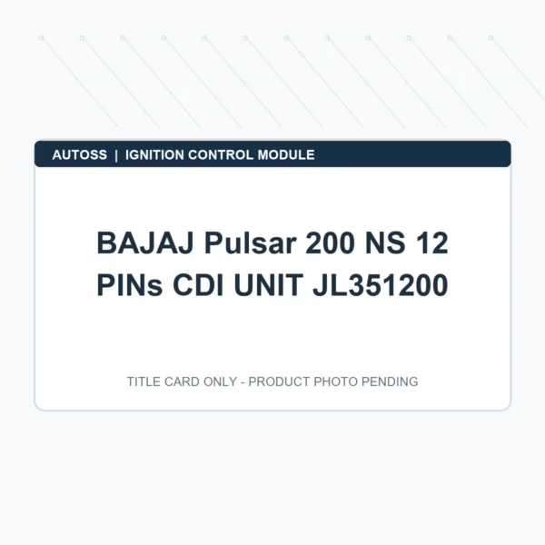 BAJAJ Pulsar 200 NS 12 PINs CDI UNIT JL351200 title card; actual product photograph pending
