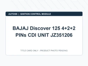 BAJAJ Discover 125 4+2+2 PINs CDI UNIT JZ351206 title card; actual product photograph pending