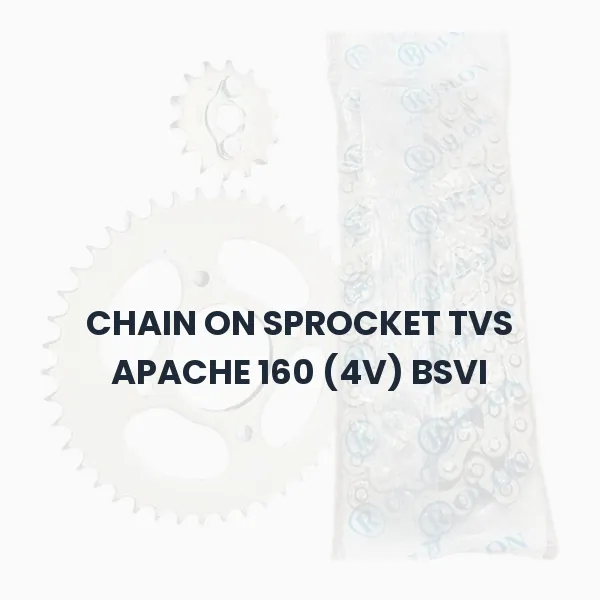 CHAIN ON SPROCKET TVS APACHE 160 (4V) BSVI CHAIN ON SPROCKET TVS APACHE 160 (4V) BSVI Aftermarket Spare Part