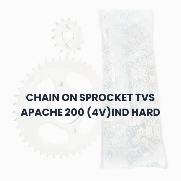 CHAIN ON SPROCKET TVS APACHE 200 (4V)IND HARD CHAIN ON SPROCKET TVS APACHE 200 (4V)IND HARD Aftermarket Spare Part