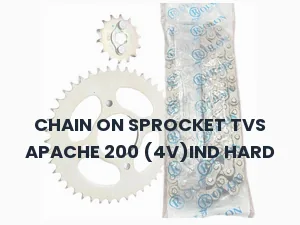 CHAIN ON SPROCKET TVS APACHE 200 (4V)IND HARD