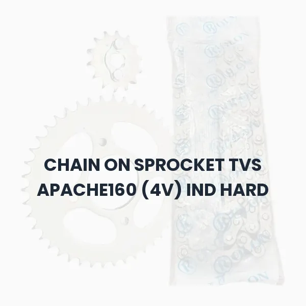 CHAIN ON SPROCKET TVS APACHE160 (4V) IND HARD CHAIN ON SPROCKET TVS APACHE160 (4V) IND HARD Aftermarket Spare Part