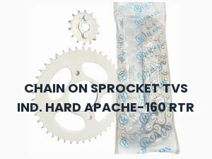 CHAIN ON SPROCKET TVS IND. HARD APACHE-160 RTR