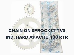 CHAIN ON SPROCKET TVS IND. HARD APACHE-180 RTR