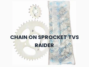 CHAIN ON SPROCKET TVS RAIDER
