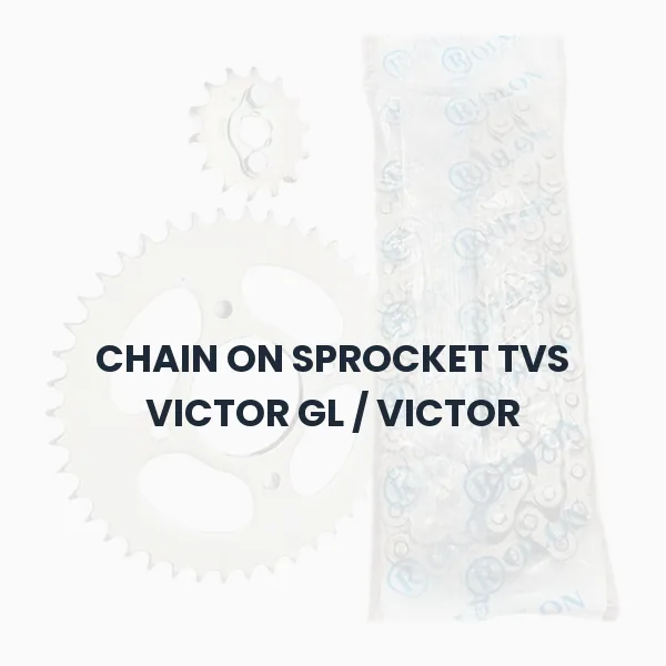 CHAIN ON SPROCKET TVS VICTOR GL / VICTOR CHAIN ON SPROCKET TVS VICTOR GL / VICTOR Aftermarket Spare Part