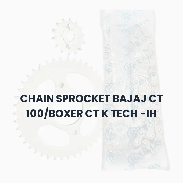 CHAIN SPROCKET BAJAJ CT 100/BOXER CT K TECH -IH CHAIN SPROCKET BAJAJ CT 100/BOXER CT K TECH -IH Aftermarket Spare Part